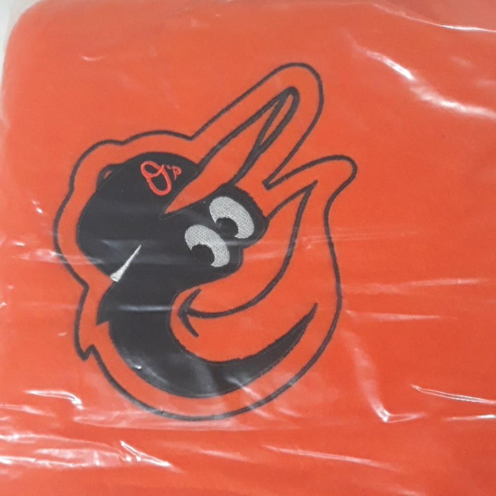 Baltimore Orioles MLB Baseball Plush Orange Sherpa Throw Blanket New with Tag